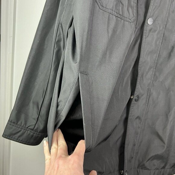 Michael Kors Men’s Black Full Zip Snap Windbreaker Coat Jacket size 4XLT - Picture 5 of 8
